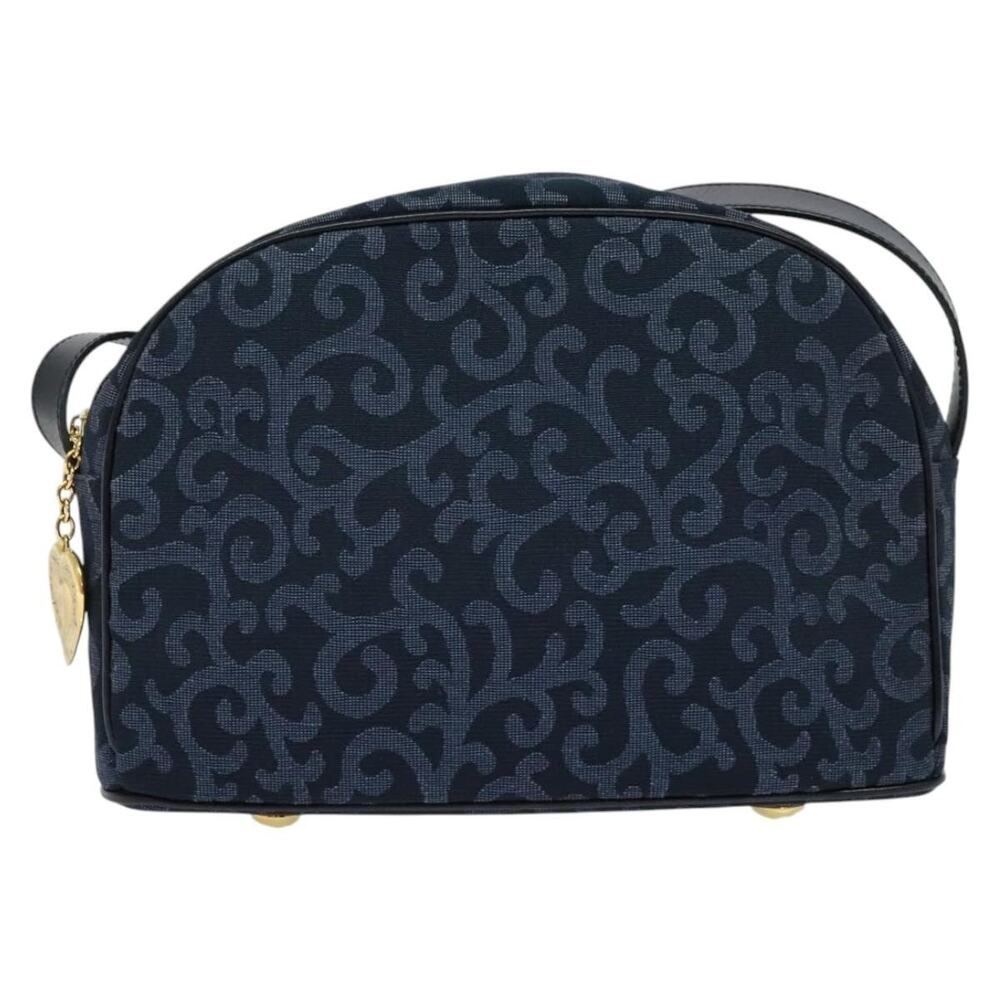 Saint Laurent Canvas Shoulder Bag Navy
